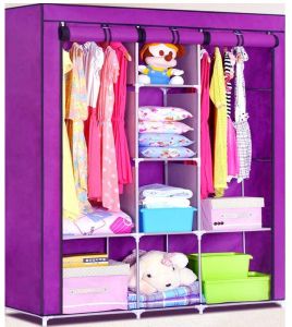 دولاب سفارى محمول معدن و الغطاء قماش