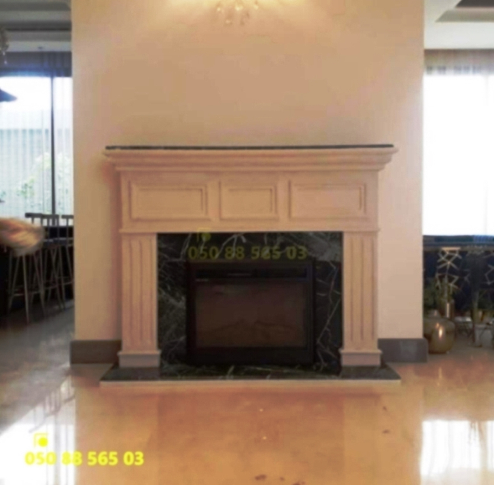 ديكورات مدافئ رخام مميزة ,مدافئ مودرن