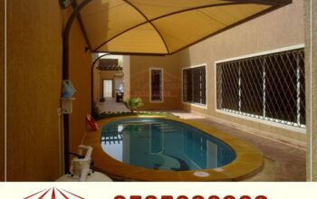 مظلات مسابح, مظلات هرمية,مظلات ممرات,مظلات زجاجية