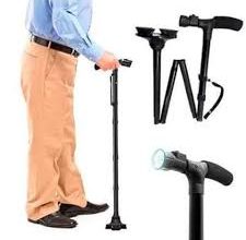 01012187661عصا كبار السن بكشاف ماجيك كين