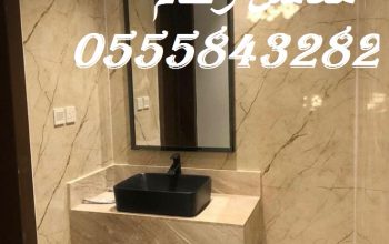 مغاسل رخام ، صور ديكورات حمام مودرن