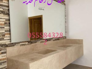 مغاسل رخام ، ديكورات مغاسل الحمامات جميلة وفاخرة