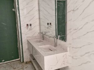 مغاسل رخام , ديكورات مغاسل حمامات جديدة