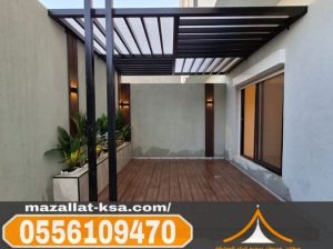 تصميم وتركيب برجولات خشب في الطائف | جودة ومتانة