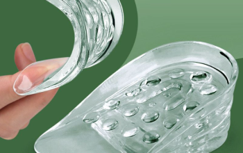 الكعب السيليكون 10قطع لراحة القدم وزيادة الطول 5 س