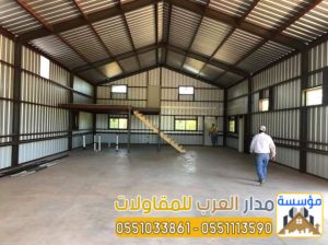 هناجر ومستودعات بانل في الرياض |تركيب ساندوتش