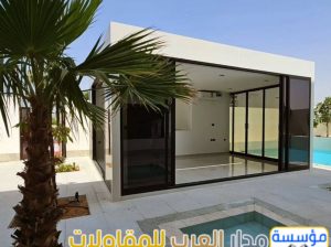 ملاحق خارجية أسمنت بورد زجاجية بالرياض